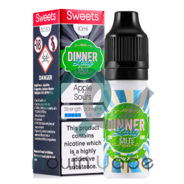 سالت پاستیل سیب ترش دینرلیدی 10ml DINNER LADY APPLE SOURS